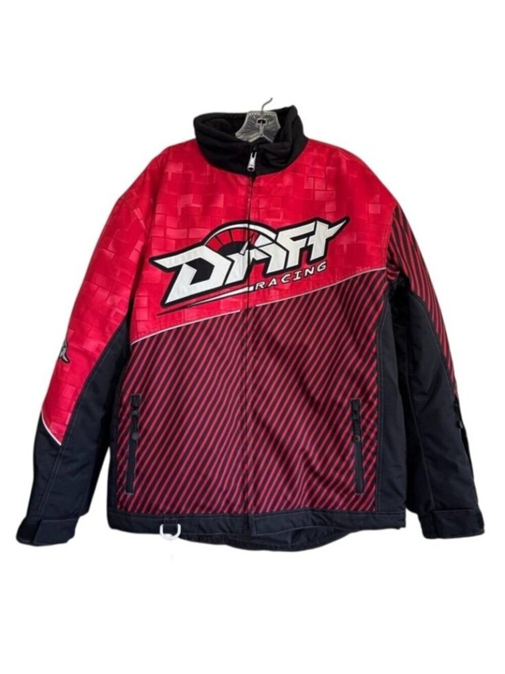 Drift Racing Race On Snowmobile Jacket Insulated Lined Waterproof Womens Large L
